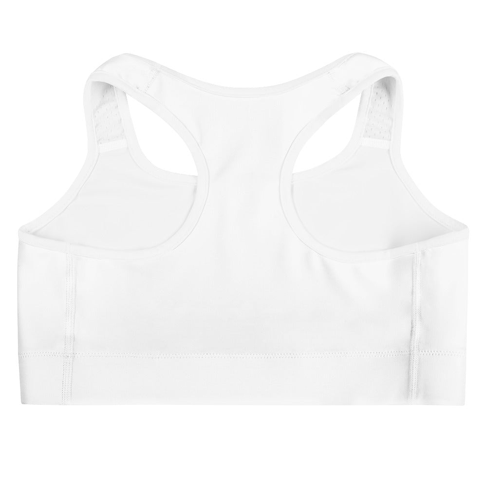 White Certified Blazed Baddie Sports bra