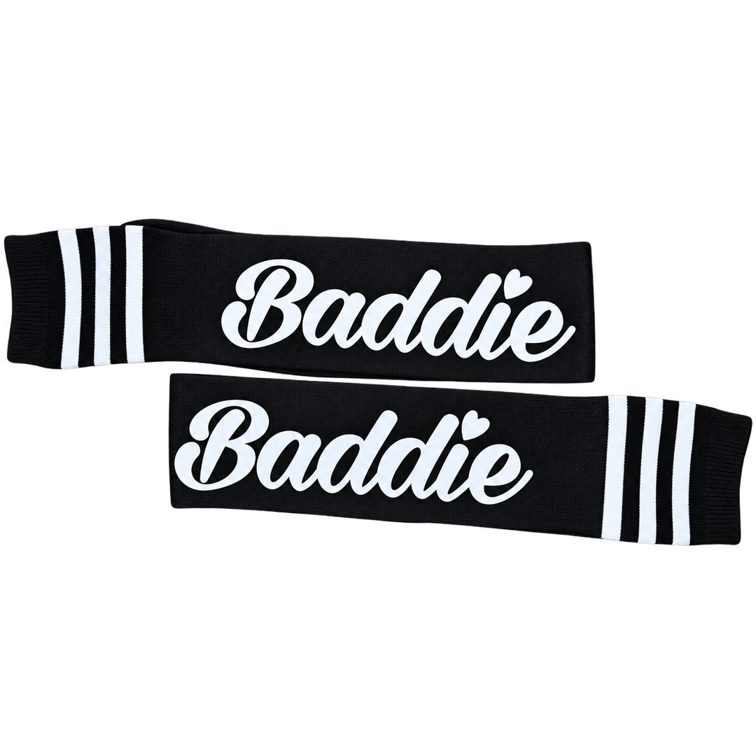 Baddie Logo Thigh-High Socks