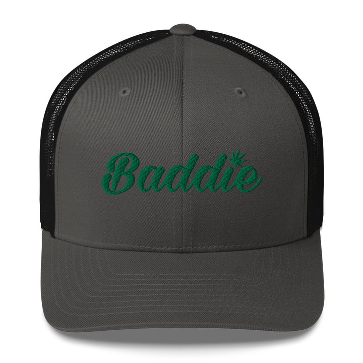 Blazed Baddie Trucker Cap (Green Print)
