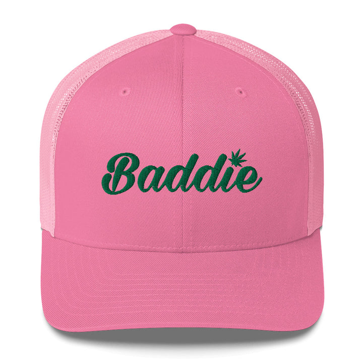 Blazed Baddie Trucker Cap (Green Print)