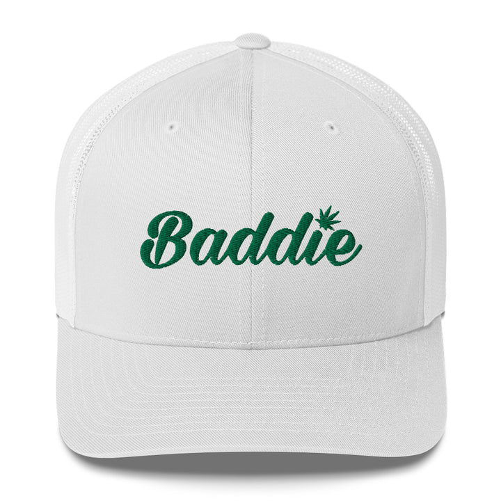 Blazed Baddie Trucker Cap (Green Print)